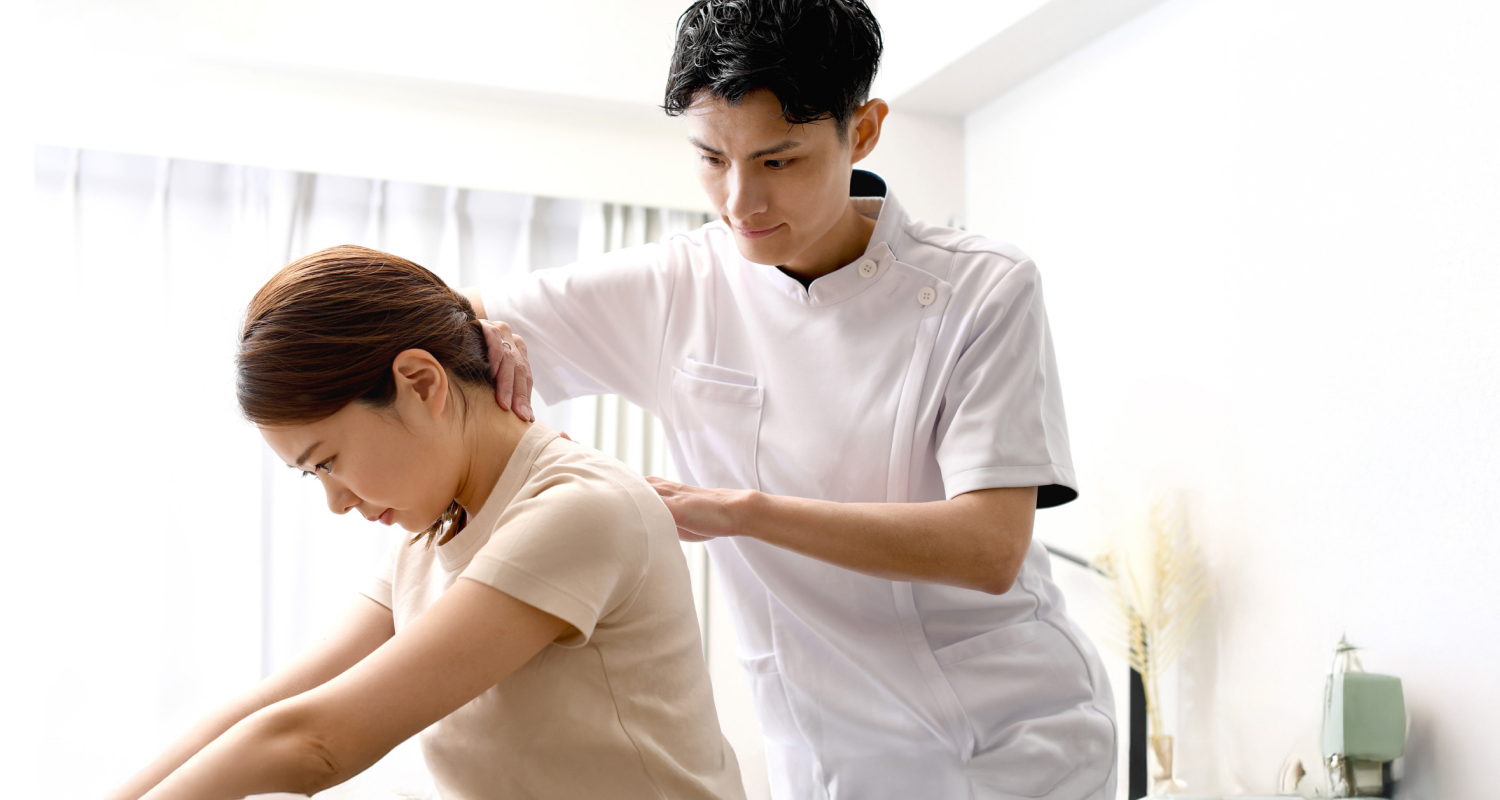 首・肩の痛みならひまわり整骨鍼灸院の施術